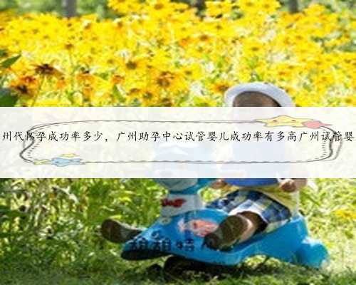 广州代怀孕成功率多少，广州助孕中心试管婴儿成功率有多高广州试管婴儿