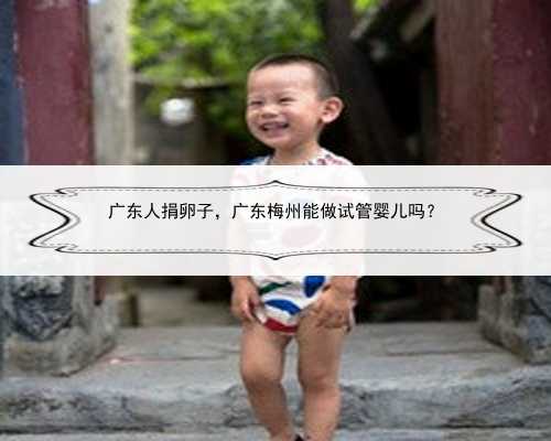 广东人捐卵子，广东梅州能做试管婴儿吗？